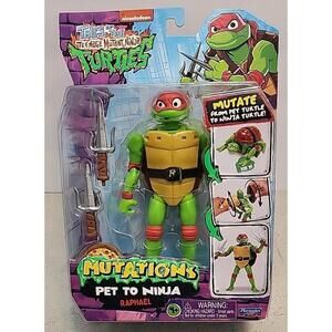 2024 Teenage Mutant Ninja Turtles TMNT Mutations Pet to Ninja Figure Raphael